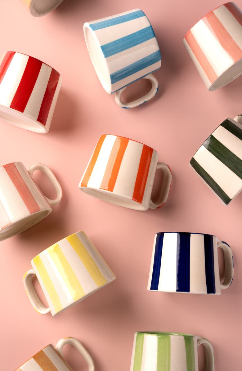 Casa Amarosa Stripe Mug, Alternate, color, Red