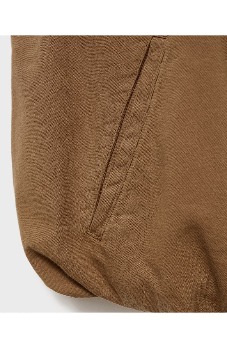 MANGO Bubble Hem Denim Vest, Alternate, color, Brown