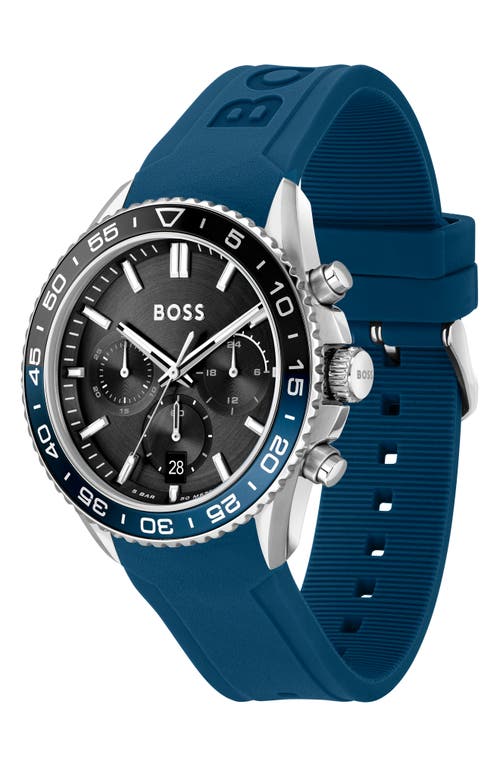 Hugo Boss Runner Chronograph, 44mm In Black