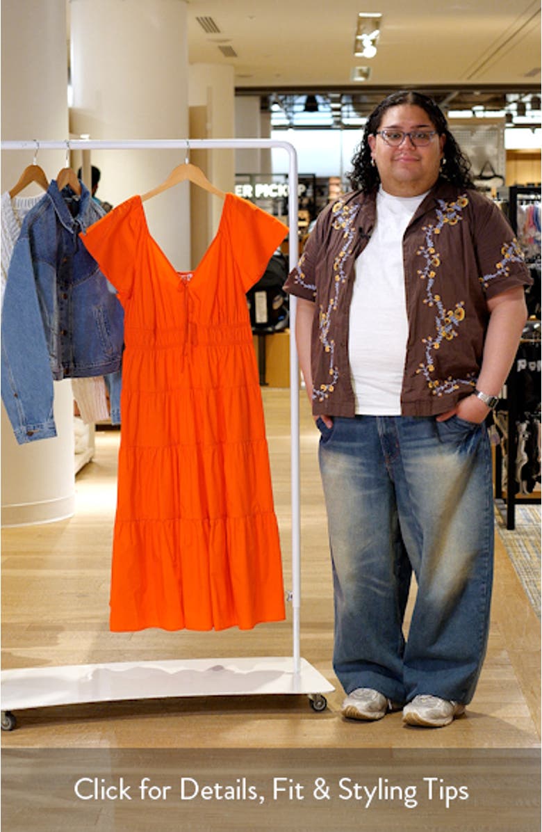 Ana Cotton Midi Dress, sales video thumbnail