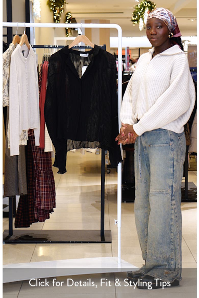 Selma Crinkle Button-Up Top video