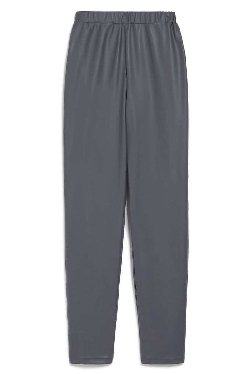 Max Mara Leisure Zefir Pull-On Straight Leg Faux Leather Pants, Alternate, color,