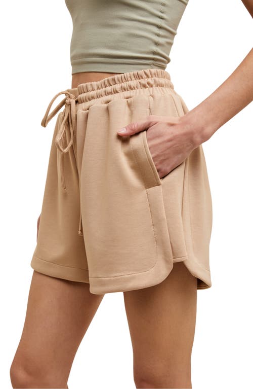 Wishlist Scuba Knit Shorts In Brown
