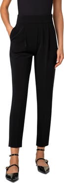 Akris punto Caro Pleat Front Tapered Leg Ankle Pants