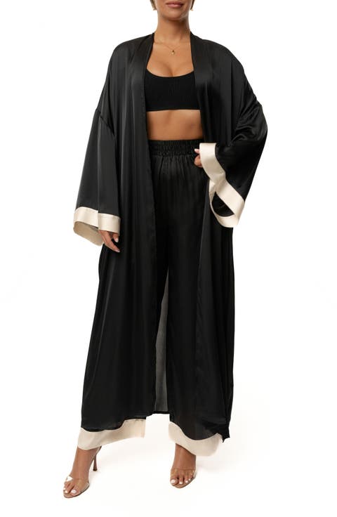 Nola Satin Maxi Duster