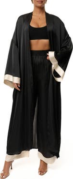 JLUXLABEL Nola Satin Maxi Duster