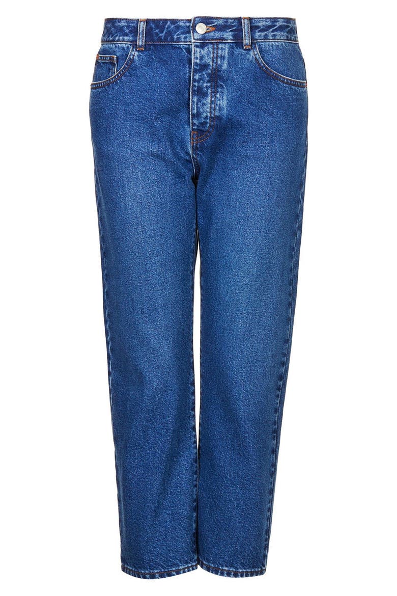 Moto Girlfriend Jeans, Alternate, color, BLUE