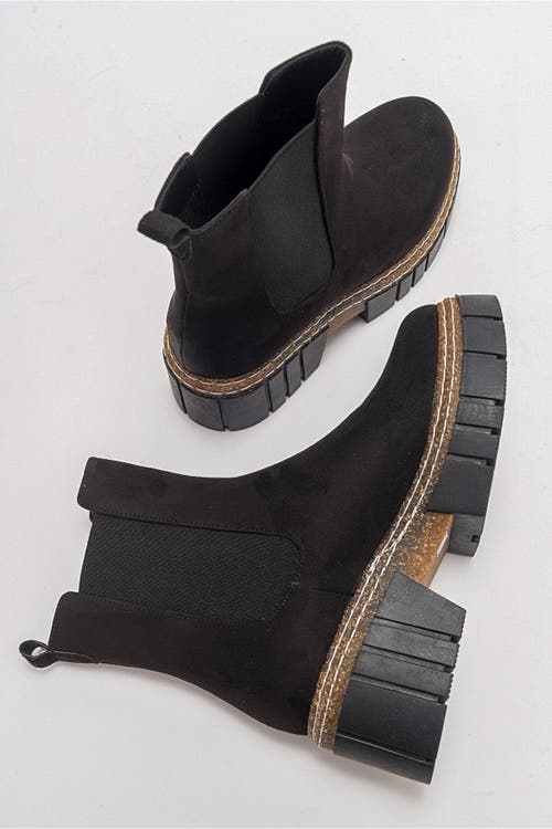 Prologue Shoes Luz Block Heel Boot In Black