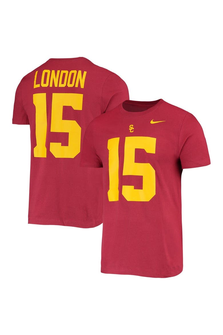 Men's Nike Drake London Cardinal USC Trojans 2022 NFL Draft Name & Number T-Shirt, Main, color, Cardinal