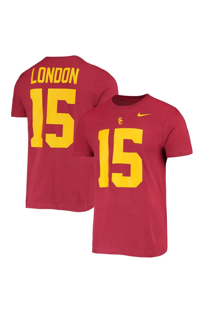 Nike Men's Nike Drake London Cardinal USC Trojans 2022 NFL Draft Name & Number T-Shirt, Main, color, Cardinal