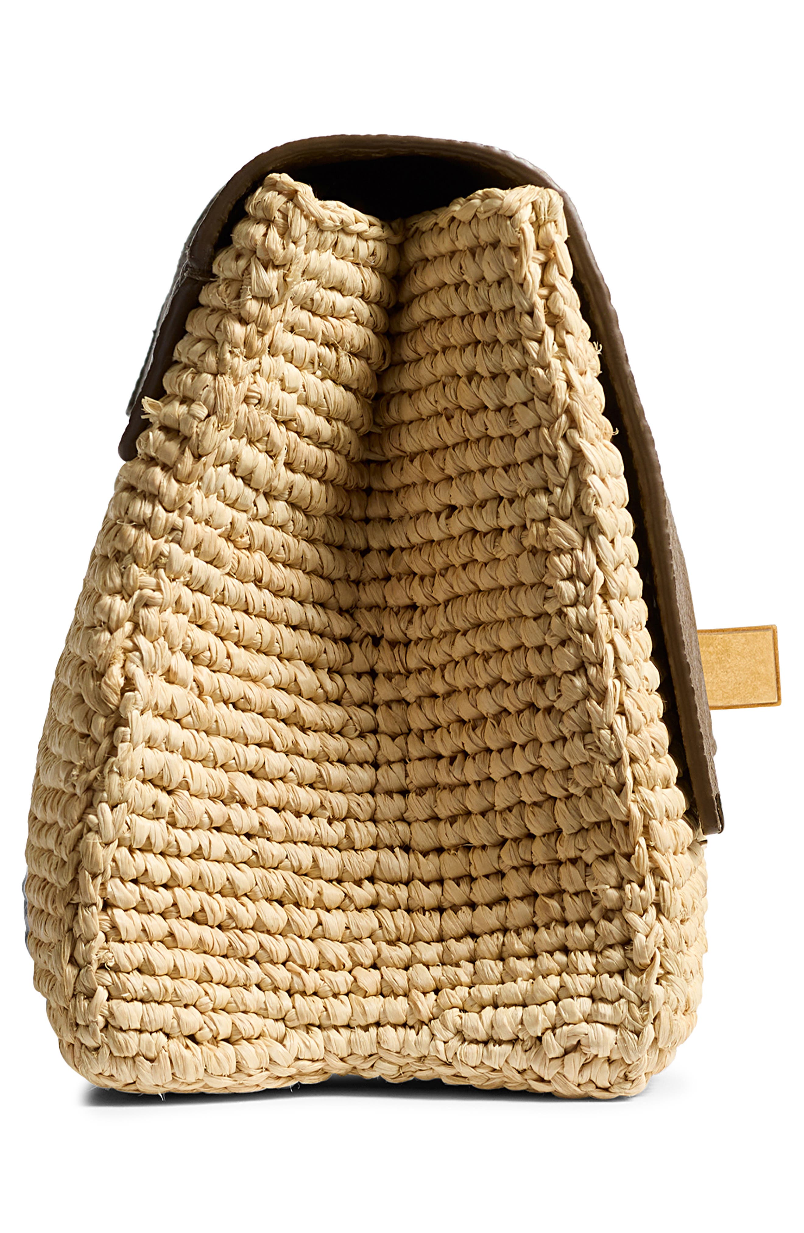 Khaite Audrey Raffia Crossbody Bag, Alternate, color, 