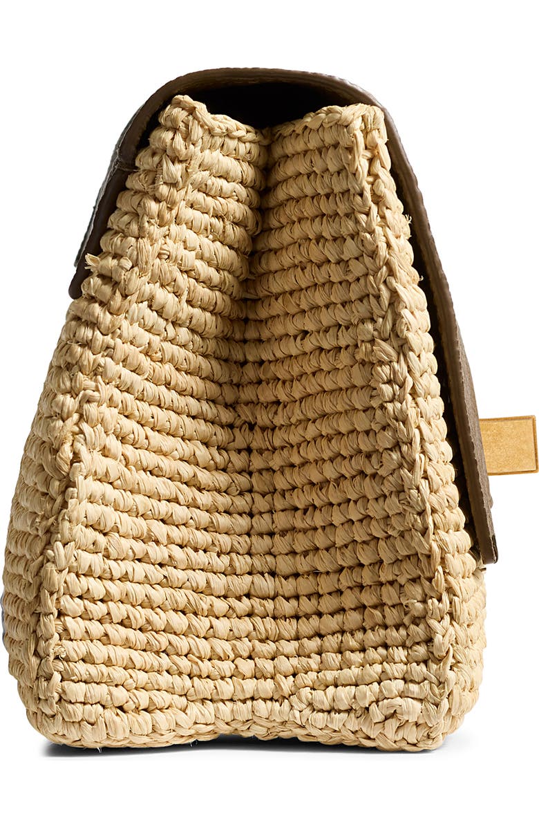 Khaite Audrey Raffia Crossbody Bag, Alternate, color,
