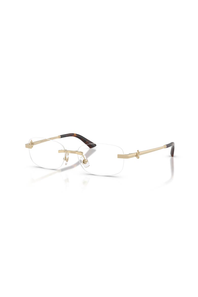 52mm Rectangle optical glasses, Main, color, Gold