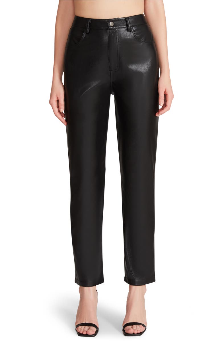 BB Dakota by Steve Madden Take A Break Faux Leather Ankle Pants, Alternate, color, 