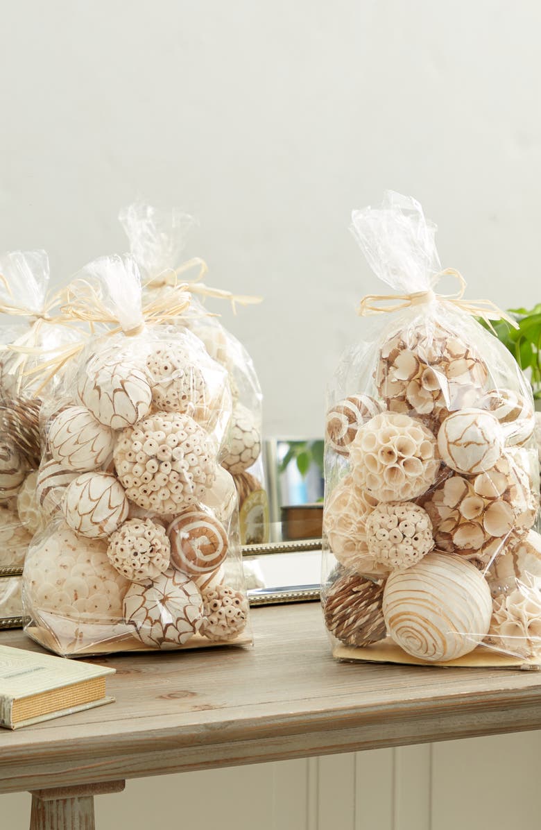 GINGER BIRCH STUDIO Brown Dried Plant Handmade Orb & Vase Filler - Set of 2, Alternate, color, 