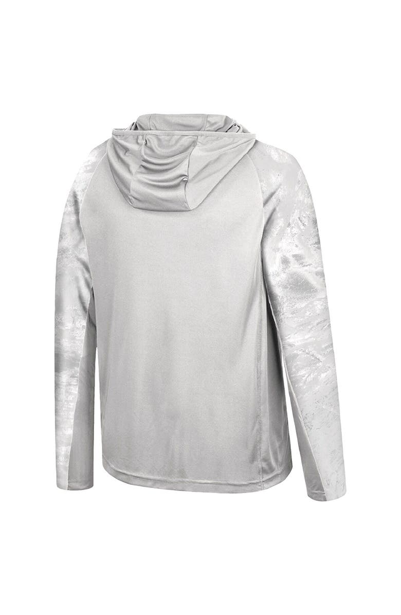 COLOSSEUM Men's Colosseum Gray/Realtree Camo Alabama Crimson Tide Gulf Stream Raglan Long Sleeve Hooded T-Shirt, Alternate, color, 