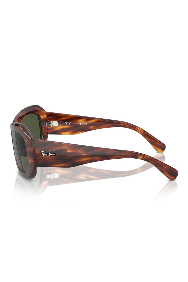 Pillow Beate 56mm Wrap Sunglasses, Alternate, color, STRIPED HAVA