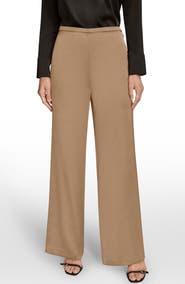 Donna Karan New York Wide Leg Satin Pants