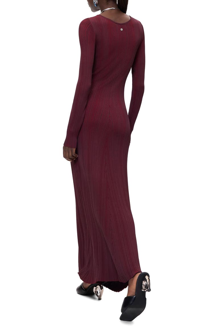 Long Sleeve Ribbed Knit Dress, Alternate, color, MEDIUM BEIGE