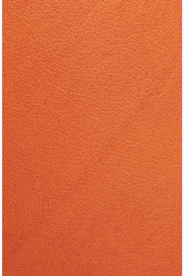 Lea Draped Leather Skirt, Alternate, color, COGNAC