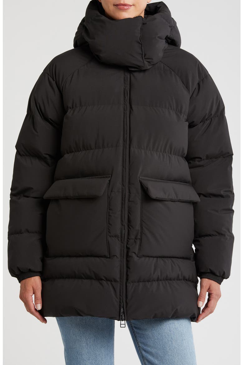 Ellie Puffy Insulated Parka, Alternate, color, BLACK