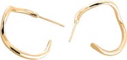 PIERETTI Noele wave hoops earrings medium