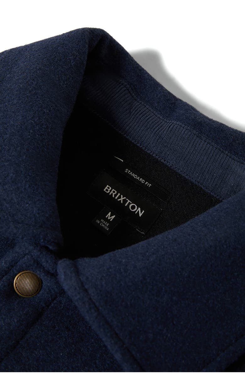 Brixton Shop Melton Snap-Up Chore Coat, Alternate, color, Mood Indigo