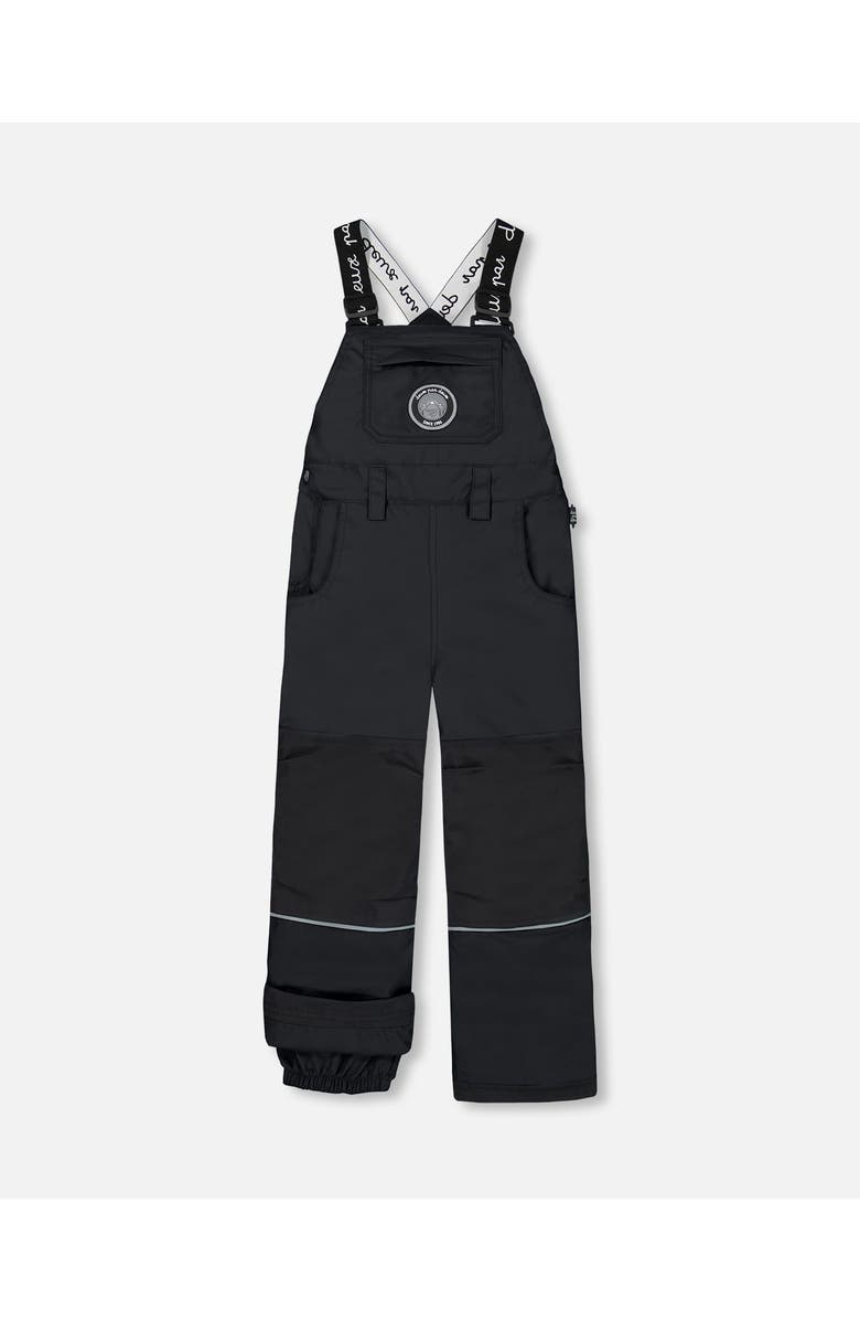 Deux par Deux Kids Unisex Overall Snow Pants Black, Main, color, 