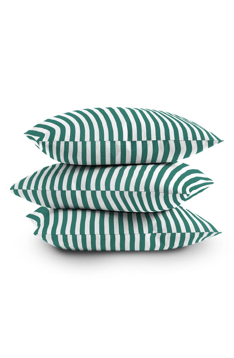 Deny Designs Bouquet Stripe Throw Pillow, Alternate, color, Green