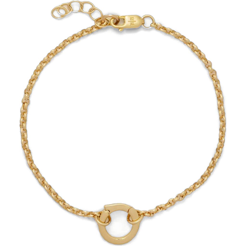 Made By Mary Rolo Charm Bracelet With Link Lock