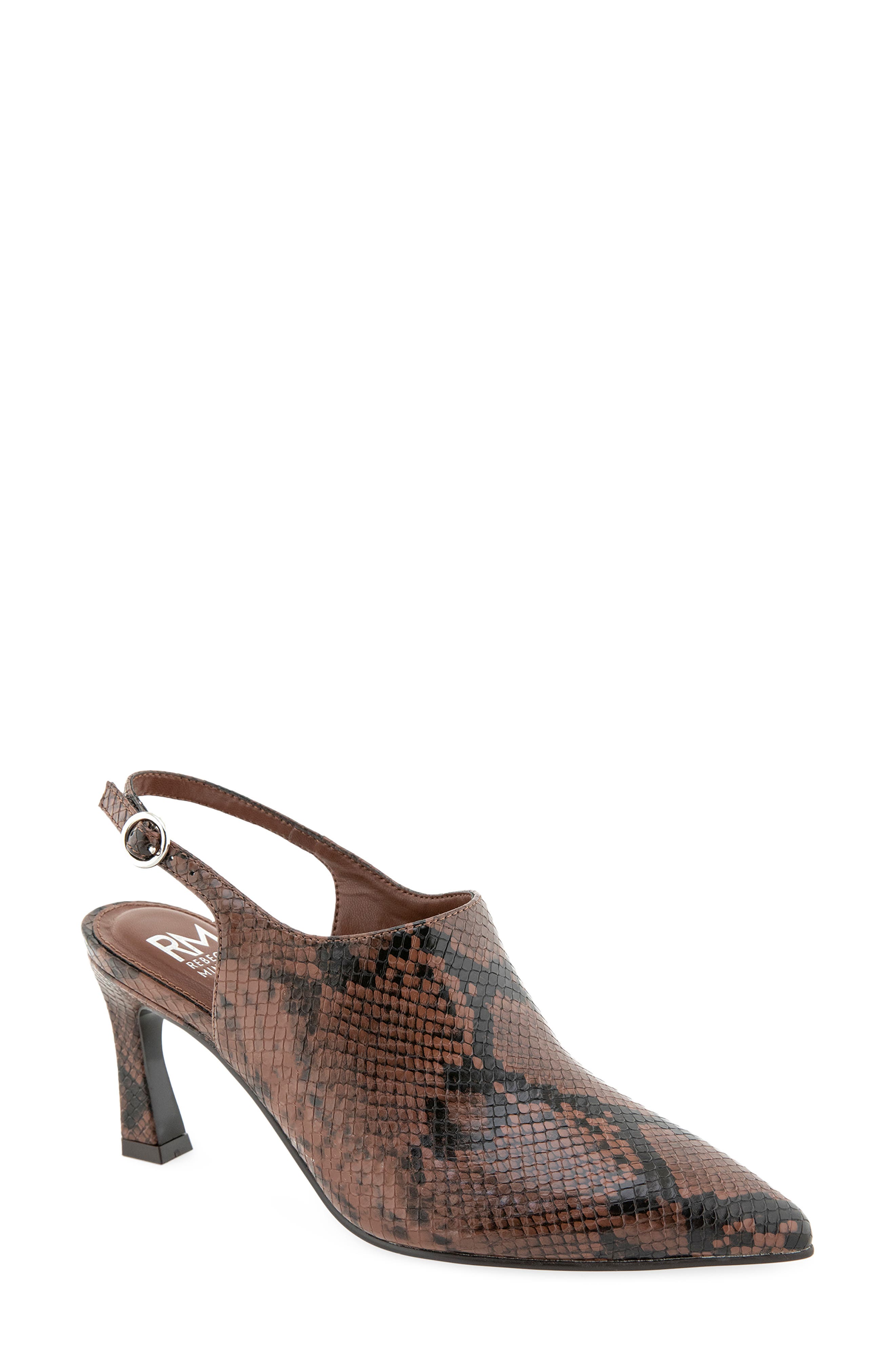 Kiara Faux Leather Pointed Toe Slingback Pump
