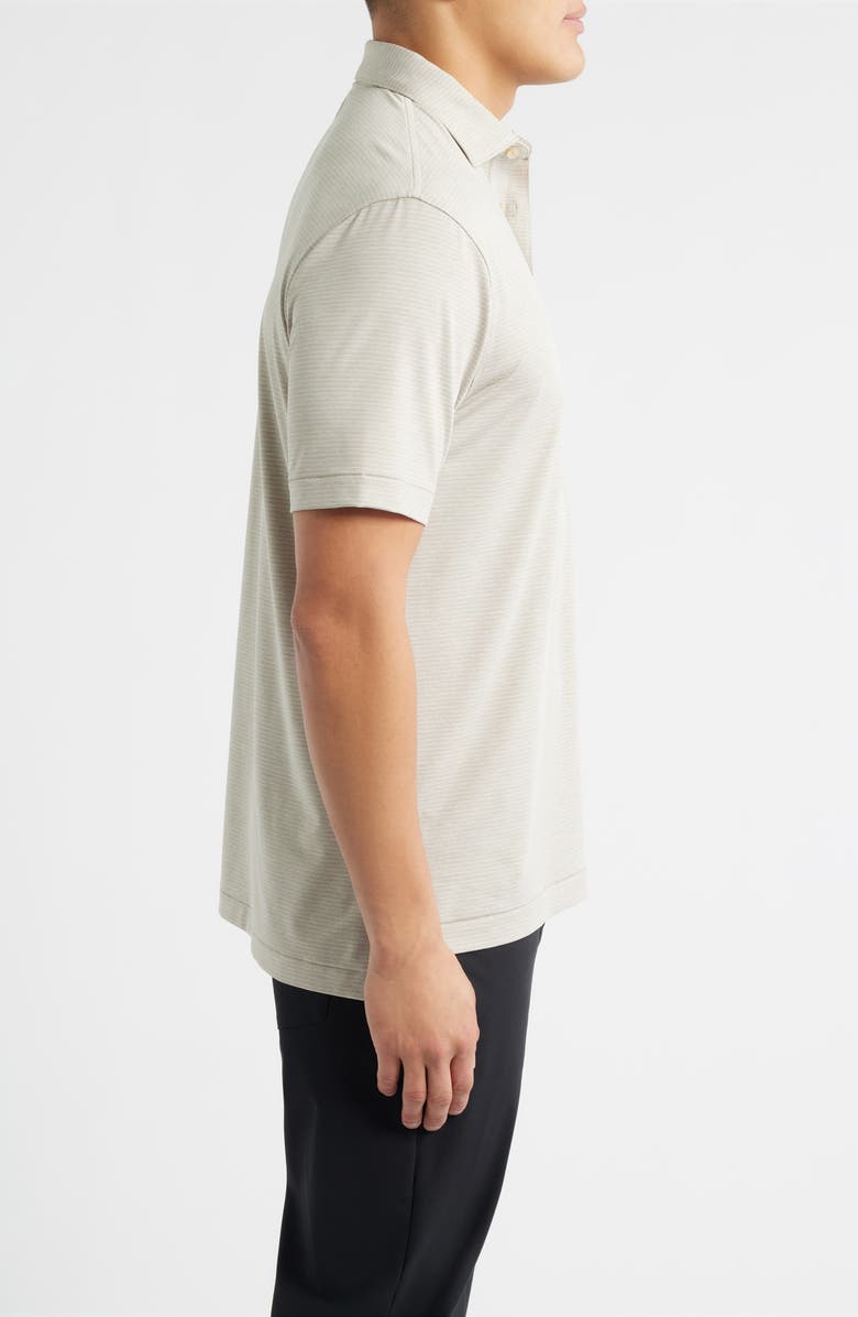 Peter Millar Highlands Performance Jersey Polo, Alternate, color, Biscuit