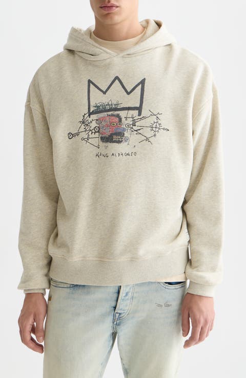 Basquiat Artwork Graphic Hoodie