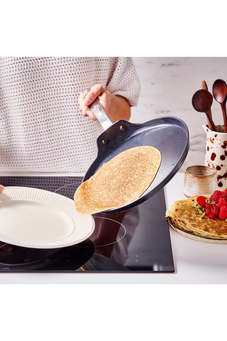Maestro Ceramic Nonstick Pancake & Crepe Pan, 10", Alternate, color, Black
