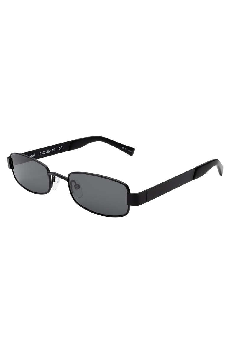 Lyndon Eyewear Shores Sunglasses, Alternate, color, Matte Black / Grey