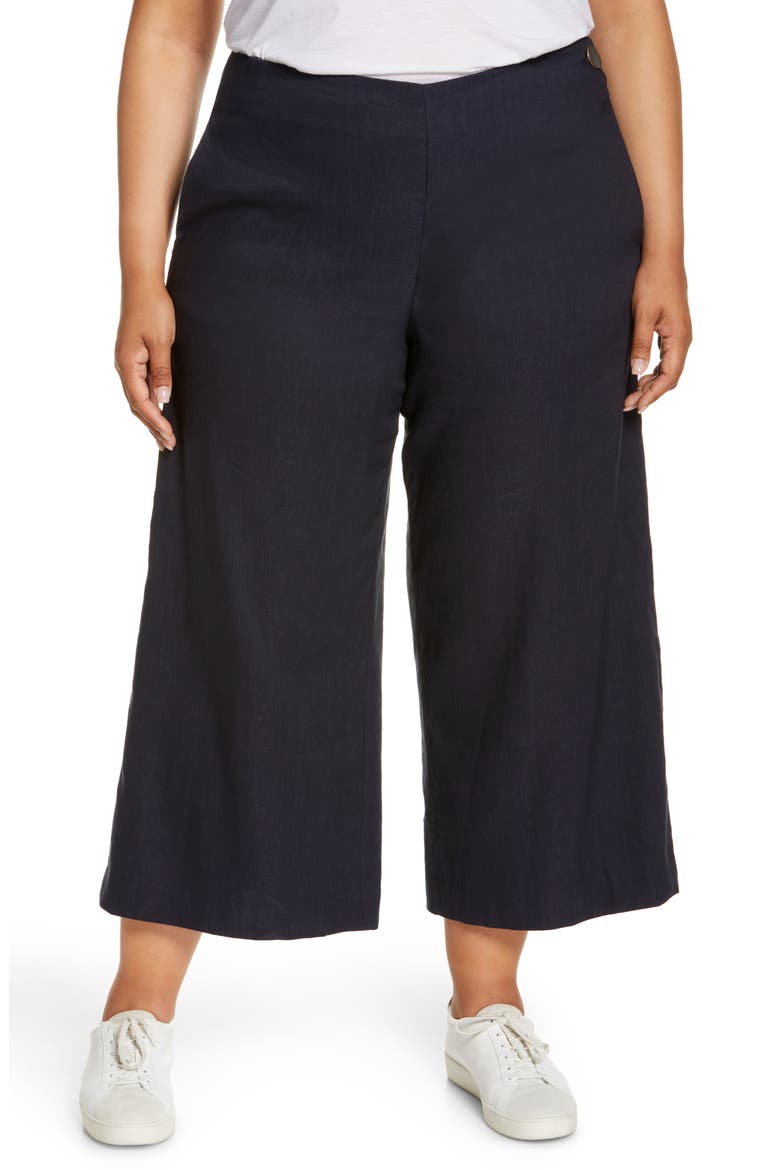 High Waist Wide Leg Pants, Main, color, COASTAL