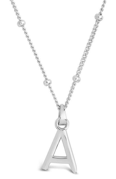 Sterling Silver Initial Necklace
