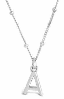 Sterling Silver Initial Necklace