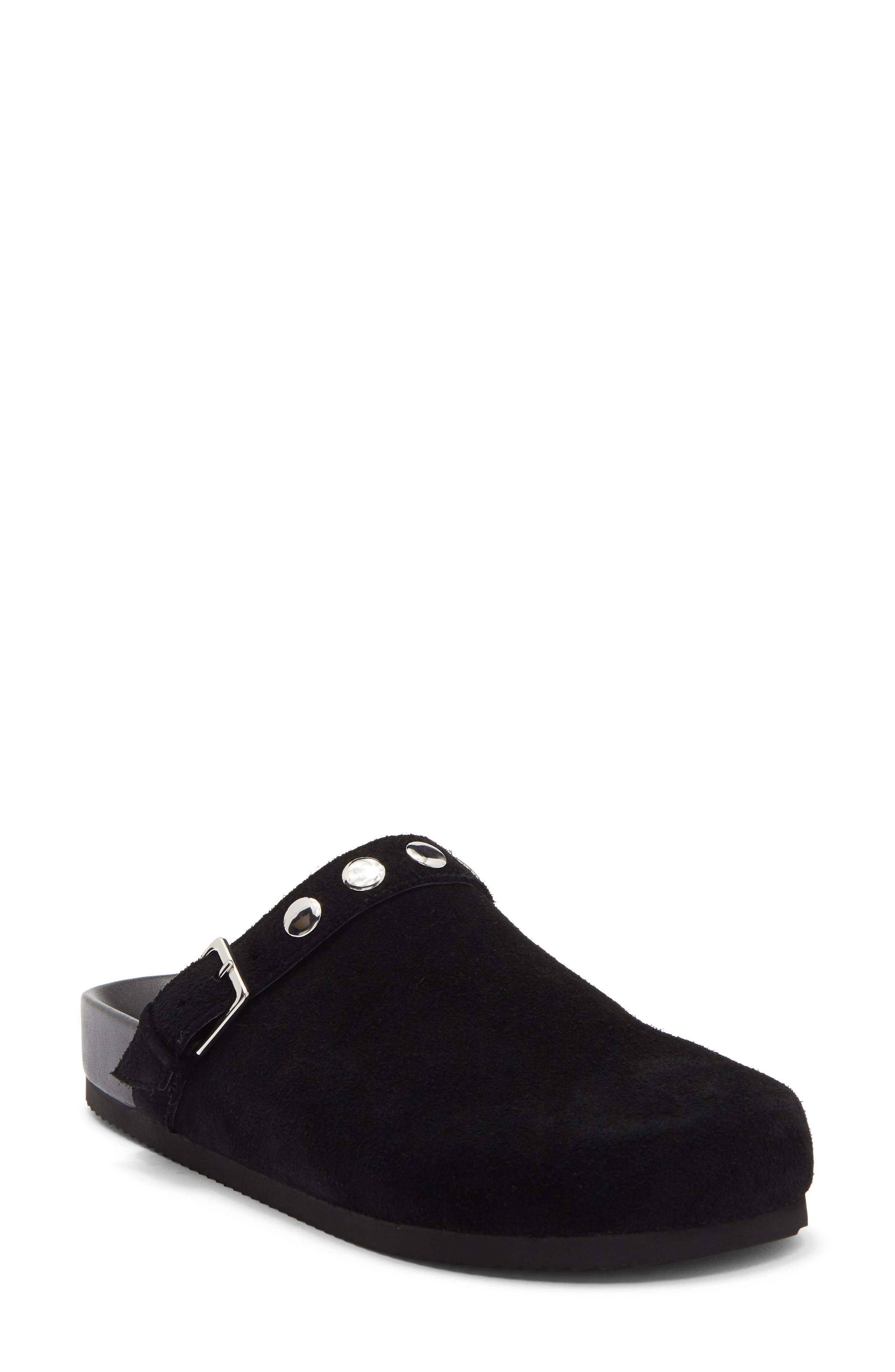 Weaver Studded Clog, Main, color, BLACK