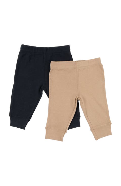 Baby Pants & Leggings Set, Navy Crawling Pant + Colored Legging