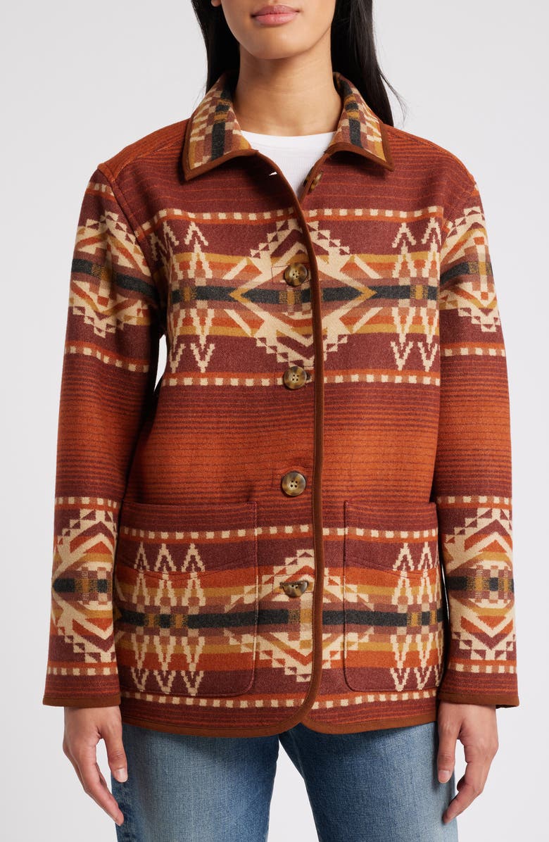 Pendleton Reversible Wool Coat, Alternate, color, 
