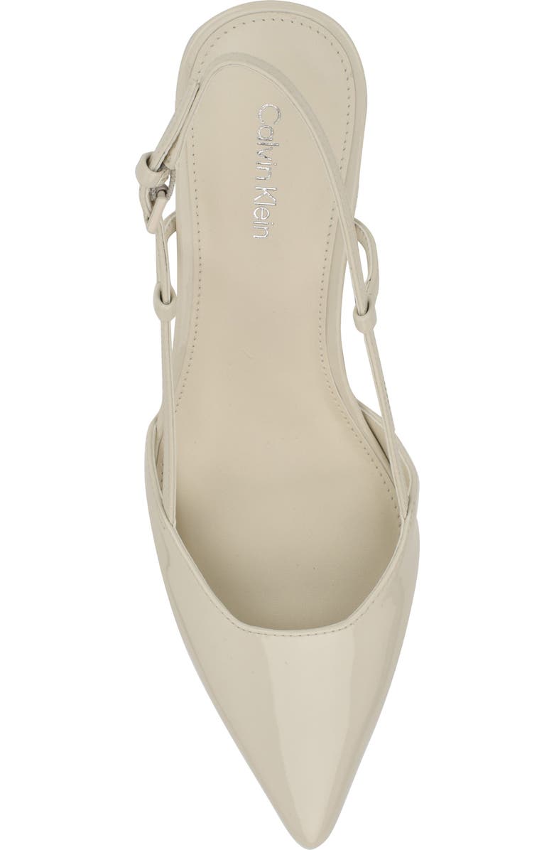 Calvin Klein Jesa Slingback Pointed Toe Pump, Alternate, color, Ivory
