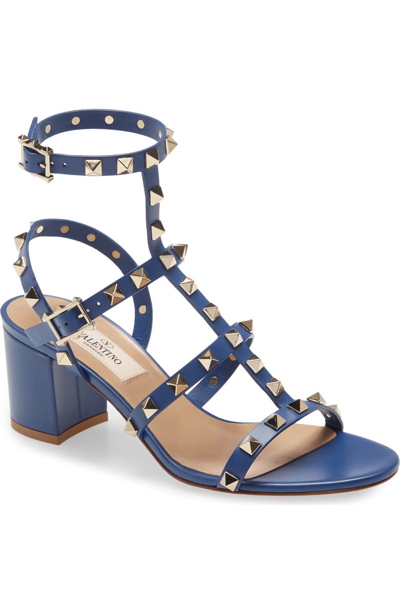 Valentino Garavani Rockstud Block Heel Sandal, Main, color,