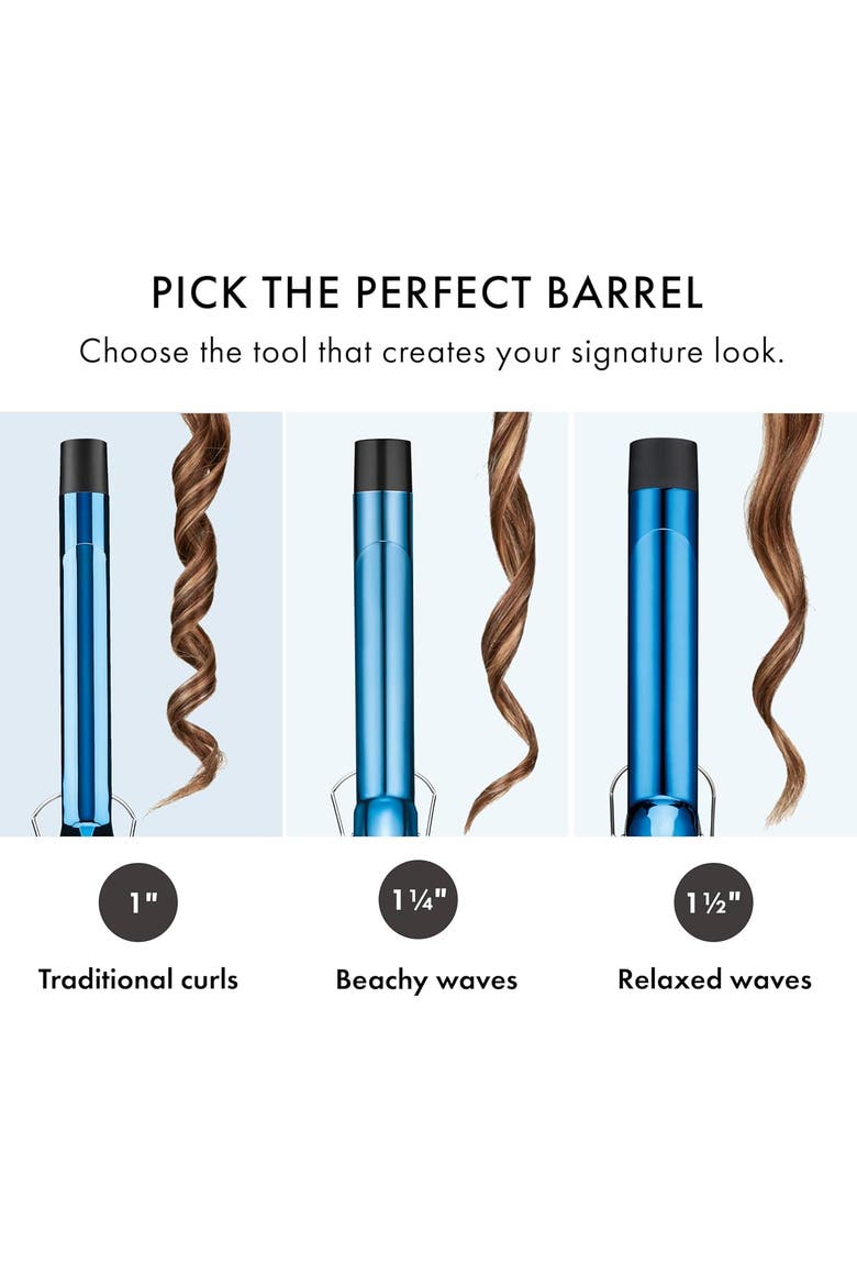 Nano Titanium 1" Extended Barrel Curling Iron, Alternate, color, Blue