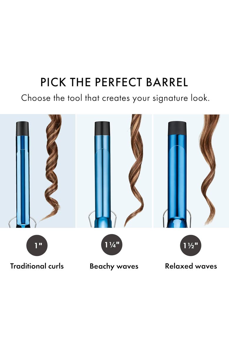 BaBylissPRO Nano Titanium 1" Extended Barrel Curling Iron, Alternate, color, Blue