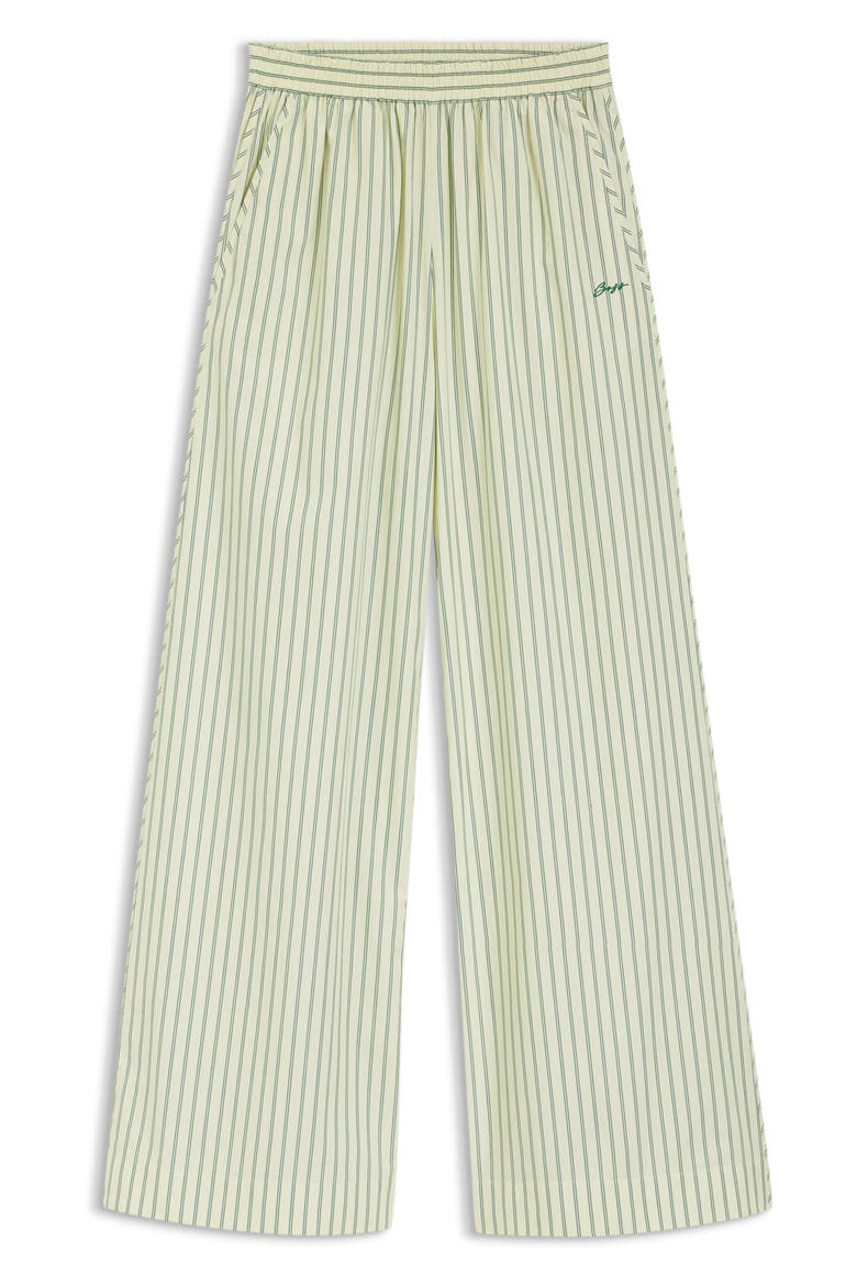 Tiplyn Stripe Wide Leg Cotton Pants, Alternate, color, AMAZONITE STRIPE