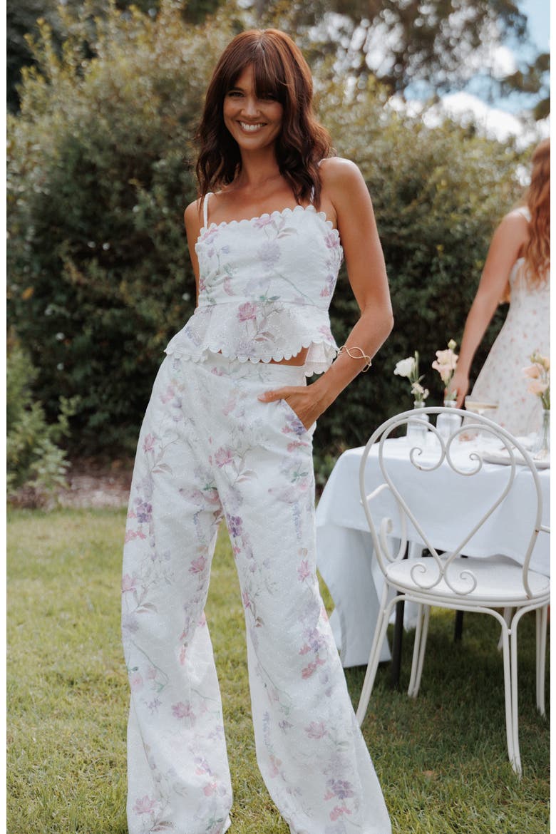 Adams Peplum Top, Alternate, color, PURPLE FLORAL