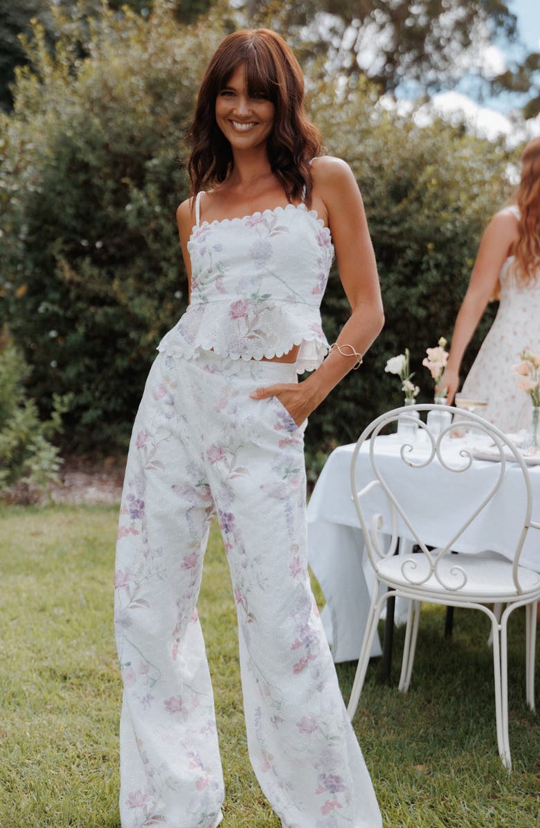 Petal & Pup Adams Peplum Top, Alternate, color, Purple Floral