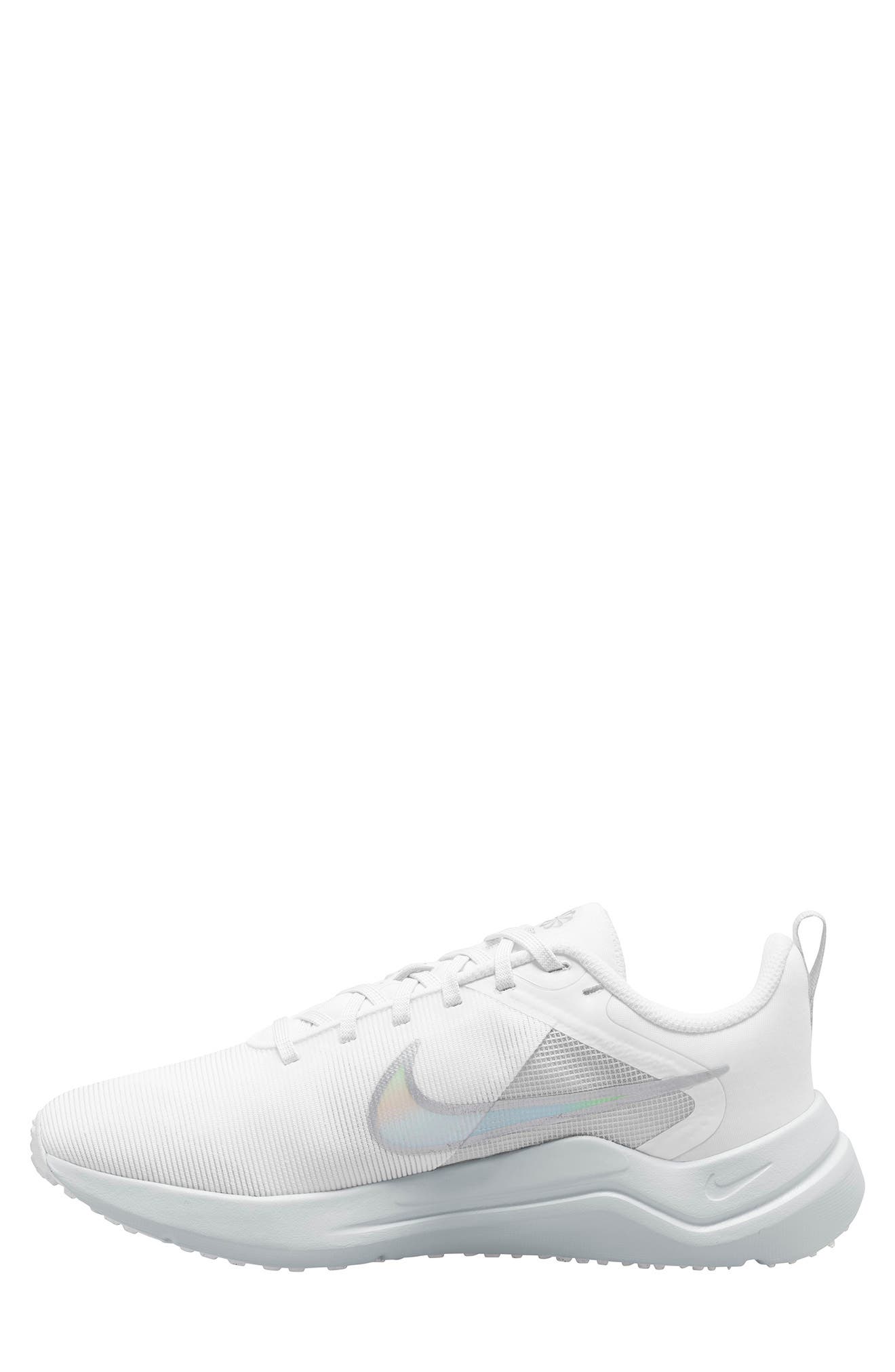 Nike Downshifter 12 Running Shoe, Alternate, color, White/ Silver/ Platinum