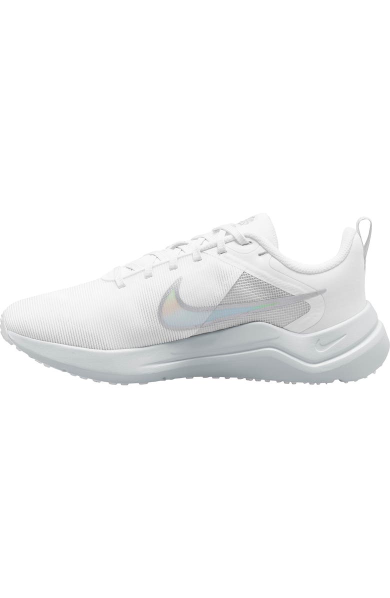 Nike Downshifter 12 Running Shoe, Alternate, color, White/ Silver/ Platinum